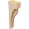 Ekena Millwork 3"W x 6"D x 18"H Thin Helena Rough Cedar Woodgrain TimberThane Corbel, Primed Tan CORUR03X06X18HELRCPR - alternate 2
